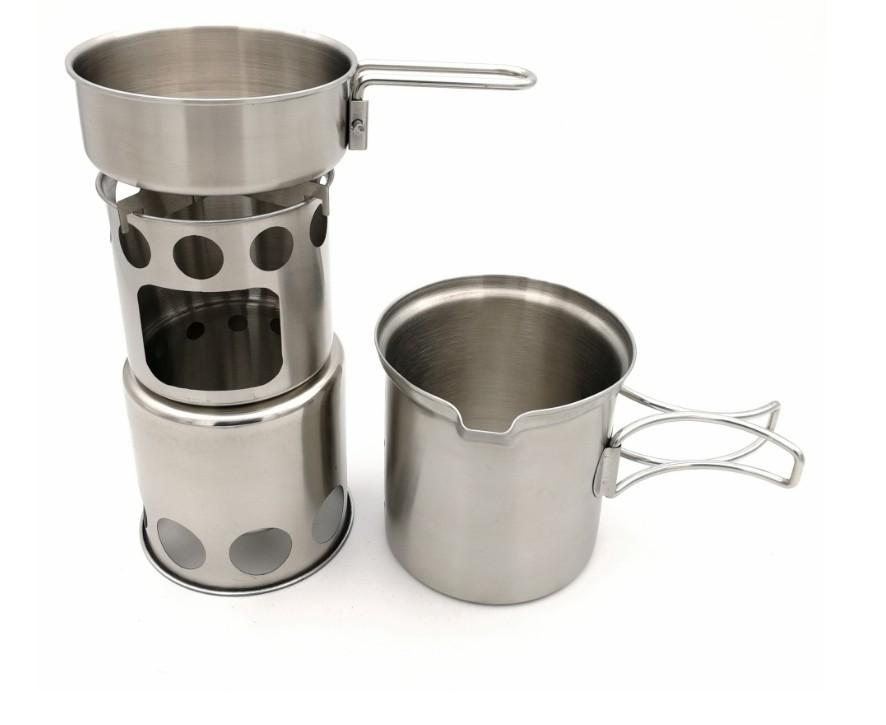 Freeman River Cook Set & Wood Stove Combo - Nature AliveGear